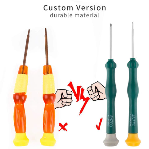Custom version durable material comparison for Pro Grade DIY Joy Con Repair Kit With Triwing Screwdriver Tweezers Pry Bar Suction Cup And Cleaning Brush For Switch Joystick Replacement Screen Pry Tools And Safe Interior Access