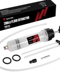 200cc Automotive Fluid Extractor Pump with 50cm rubber hose and dual 22cm suction tubes for oil change
