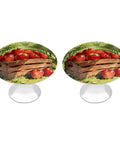 Orchard Apple Baskets Round Cabinet Knobs Set Two Pack Durable Stainless Steel Aluminum Alloy Hardware Handles With Vintage Farmhouse Charm For Cabinets And Drawers Ideal For Kitchens And Bedroom Dressers And Entertainment Areas, two round apple basket knobs