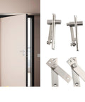 Set Of Four Low Noise Door Pivot Hinges For Hidden Bookcase Doors Built Tough With Stainless Steel Invisible Hardware 360 Degree Shaft