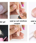 Builder Base Clear Gel Kit For Nails Sheer Color Gel Reinforcement Lacquer Hema Free Cruelty Free Vegan No Slip Solution Needed