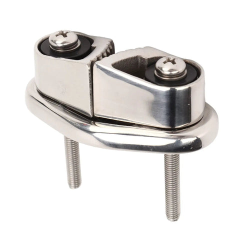 Heavy Duty Stainless Steel Marine Cam Clamp With Progressive Cam Tooth Design And Flared Inlet For Boats Sailboats And Yachts Dead Serious Grip Polished Silver Boat Rigging Gear Built Damn Tough