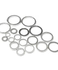 80 Pack Flat Copper Washers Seal Gasket Kit With Storage Box For Sump Drain Plugs And Fasteners Universal Fit Auto Heavy Duty Dang Good Stops Spills Heat Proof Premium Grade Copper Seals For Quick Car Fixes Routine Maintenance On Any Ride Today, assorted sizes