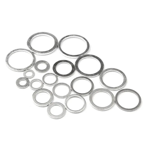 80 Pack Flat Copper Washers Seal Gasket Kit With Storage Box For Sump Drain Plugs And Fasteners Universal Fit Auto Heavy Duty Dang Good Stops Spills Heat Proof Premium Grade Copper Seals For Quick Car Fixes Routine Maintenance On Any Ride Today, assorted sizes
