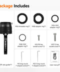 Go-To Off-Axis Guider OAG For Astrophotography With CNC Machined Body, 8x14mm Large Prism, M54 And M48 Adapters, package contents