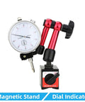 Pro Grade Dial Indicator Magnetic Holder And Bore Gauge Stand Base For Precision Measurement Tools, Magnetic Stand For 10mm Probes, Micrometer Mount, Indicator And Comparator Watch, Stand B Compatible with dial indicator and magnetic base