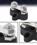 Junction Block Power Post Workhorse Insulated Terminal Stud For Battery Ring Terminals 5 Sixteenths Inch Red Black 2 Piece Kit durable nylon glass fiber stainless steel construction.