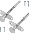 Heavy Duty Stainless Steel Spring Plunger Latch Lock 2 Pack With Rust Proof Finish Built Tough As Nails For Toolbox Gates And Workshop Doors Cabinet Hardware next to screws