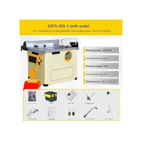 Dust Free Mini Table Saw Station For Woodworking Portable Sliding Workbench With Dust Collection Pro Grade Multifunction