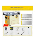 Compact Sliding Table Saw Featuring Dust Free Air Filtration And Rugged Woodworking Workbench Harnessing A Beast Mode 1300W Motor For Hella Spotless Cut Lines showcases aluminum alloy construction.