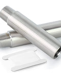 Two Beefy 304 Stainless Steel Pipe Fittings 1 Inch NPT Male To 1 Inch NPT Female, 4 Inch Thickened Nipples for Plumbing, corrosion resistant