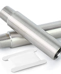 2 Pack 3 Quarter Inch NPT Stainless Steel Pipe Nipples 4 Inch Length Male To Female Threaded Thickened Cast Pipe 304 Stainless Steel