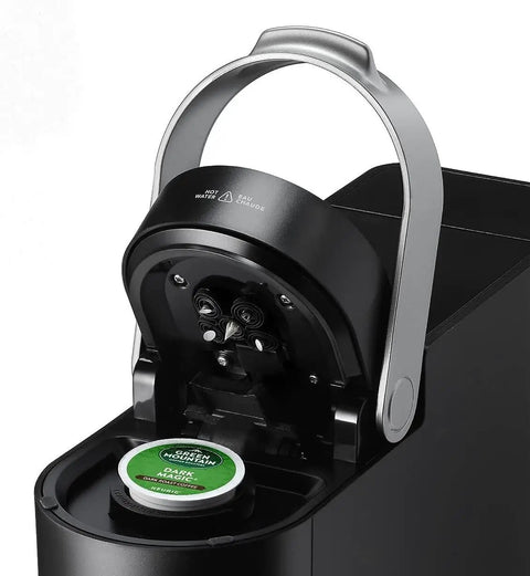 Open Keurig coffee maker showing Replacement Needle Seal Gasket For Keurig MultiStream Coffee Makers Fits K Slim And K Supreme 