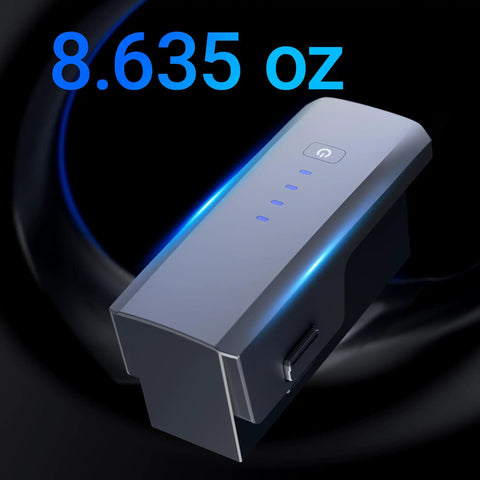 F33 Drone Battery 11.1V 3500mAh Rechargeable Lithium Battery Two Pack shown with weight of 8.635 oz