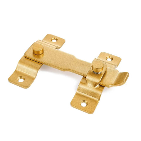 Gold Stainless Steel Barn Door Latch For Gate Bi Fold Sliding Door Lock Antique Cabinet And Closet Latches Heavy Duty Flip Lock