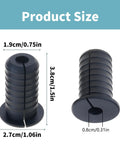 Six Piece Rubber Cable Grommet Kits Perfect For Routing Ethernet And Phone Wires Through Drywall Or Wood Without Hassle, Super Easy Press Fit Design Keeps Your Home And Office Cords Neatly Protected While Looking Fresh And Clean Like A Real Pro. black rubber cable grommet, 1.9cm x 3.8cm size