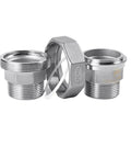 Heavy Duty Stainless Steel Pipe Union Fittings BSPT 304 Stainless, Female To Male Thread Joint Tube Connector, various sizes