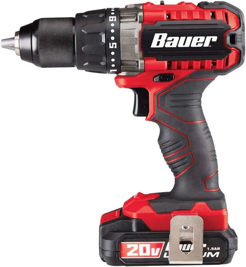 20V Hypermax Cordless Drill Driver Kit with Half Inch Chuck Two Speed Hammer Drill All Metal Gear Construction Compact Lightweight Design
