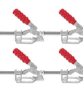 Heavy Duty Push Pull Toggle Clamps 4 Pack Zinc Plated Steel Hold Down Clamps for Woodworking and Metalwork, Quick Release, Easy Setup