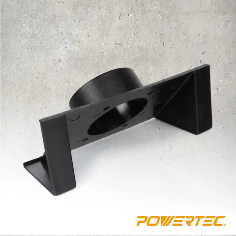 Router Table Dust Port 2.5 Inch ID And 6.5 Inch Dust Collection Adapter, ABS plastic, side view