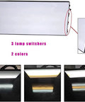 Paintless Dent Repair Kit For Cars And Motorcycles With LED Detection Light Panel, 14x7 inches, showing light settings