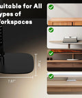 LED Desk Lamp With Eye Care Diffused Light, 3 Color Temperatures And 10 Brightness Levels, Dimmable Office Lamp suitable for workspaces.