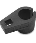 Offset Oxygen Sensor Socket 3/8 Inch Drive 7/8 Inch 22mm with side wire gate for easy removal, chrome molybdenum steel, front view