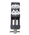 Heavy Duty Mini Vise Clamp For Drill Press Bench Made From Solid Aluminum Alloy With Self Adjusting Smart Grip top view