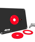 Heavy Duty Phenolic Router Table Insert Plate Fits Triton MOF001 And TRA001 Routers With Slick Level Loc Rings And Predrilled Mounting Holes For A Bullseye Fit And No Sweat Setup On Your Favorite Workbench.