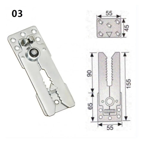 Sturdy Sofa Couch Sectional Connector Snap Metal Bracket Hinges For Furniture Assembly Easy DIY Setup Heavy Duty Fittings