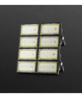 Heavy Duty Industrial Floodlight Rock Solid Rechargeable Work Lamp Delivering Beast Mode Brilliance And IP66 Weatherproof Shield For Active Construction Projects with nine LED panels.