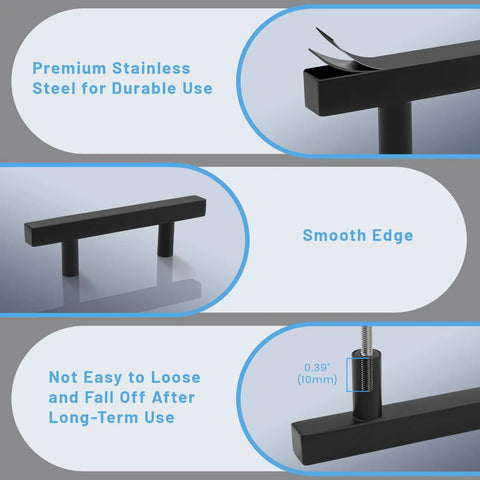 Straight Up Killer 12 Pack Square Cabinet Pulls In Matte Black 3 Inch Center To Center Drawer Handles Made From Tough Stainless Steel For Epic Kitchen And Farmhouse Bath Renovations