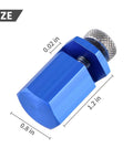 Tall Stair Gauges For Framing Square Set, Non Slip Framing Jig For Easier And Faster Stair Layout, Keeps Run And Rise Consistent, Boosts Accuracy On Rafters And Stringers, Blue Pack Of 2 shown in close-up with measurements.