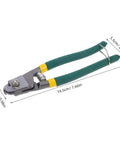 Heavy Duty Multi Function Wire Stripping Pliers And Cable Cutter Crimping Tool With Ergonomic Grip, chrome molybdenum steel, 19.5cm long.
