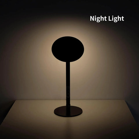 Full Spectrum Grow Light For Indoor Plants, 20W Aluminum Desktop Lamp in silhouette with night light setting