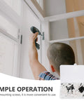 Heavy Duty Self Tapping Screws And Wall Anchors Kit For Gypsum Board And Hollow Brick Zinc And Plastic Construction No Fuss Install Easy Hang And Strong Load Bearing 50 Screws And 50 Anchors, drill installing screws into door hinge