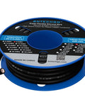 Top Shelf 8 Gauge Silicone Wire Black 100 Foot Ultra Flexible Stranded Tinned Copper Cable For Car Audio And Hot Rod Builds Smooth Bend Heavy Duty Wiring on spool.