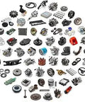 Mitsubishi Lift Cylinder Forklift Seal Kit 93051-10078 Aftermarket New For Allis Charmer Equipment visible among parts