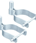 Heavy Duty Galvanized Steel Chain Link Gate Male Hinges With Five Eighths Pin For Two Three Eight Od Pipe built for sturdy gate attachments.