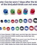 Flat Aluminum Pigeon Ring Set No Fuss For Bird Leg Bands With Random Mixed Colors And Clear Laser Etched ID Numbers 200 Count
