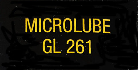 GL261 Special Lubricating Grease 40g Tube For Bearings And Machinery, Beefy Heavy Duty Long Lasting Shielded Lubricant, High Viscosity Formula For Smooth Operation, Automotive And Industrial, DIY Projects. MICROLUBE GL 261 label