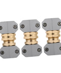 Adorable Garden Hose Repair Kit With Aluminum Alloy Fittings Ensures No Leaks So You Can Blast Your Yard Clean Without Hassle And Ditch The Old Broken Connectors For Smooth Simple Connections Today., 3-piece gray brass hose repair connectors
