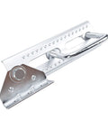 Close-up of beefed up cast iron top bracket from Four Pack Boat Trailer Bunk Brackets with 10 inch vertical adjustment and mounting hardware