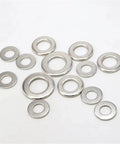 200 Piece Carbon Steel Nickel Plated Spring Lock Washers Assortment Kit M3 To M12 Pro Grade For Heavy Duty Everyday Use Delivers Stable Load Distribution And Consistent Tightness On Any Fastener, mixed sizes
