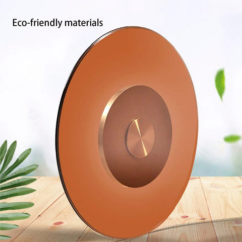Large Tempered Glass Lazy Susan Turntable With 360 Degree Rotation Built To Last Super Sturdy Tabletop Glass Turntable On Wood