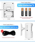 PIR Motion Sensor Door Bell With 90 Db Alert And Flashing Red Light, 2 To 6 Meter Detection Range, All In One Chime Alarm For Shop Office And Home, Welcome Dingdong Alarm, Burglar Motion Detector, Easy Peasy Setup, 8.5cm battery powered