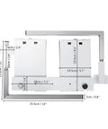 Heavy Duty Murphy Bed Spring Mount Kit Horizontal Wall Frame Hardware For Queen Or Twin Size Bed With Ironclad Rebound Action And No Sweat Diy Setup In Classic White Finish dimensions and components shown