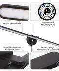 32 Inch Wall Mounted Picture Light For Bathroom And Bedroom Vanity Mirror LED Fixture No Fuss Easy Install Plug In Or Hardwired 18W 3000K