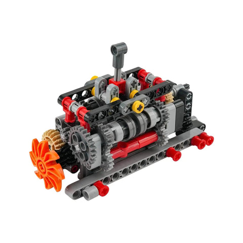6 Speed Manual Transmission Model Kit With Differential Gear For Hands On Mechanical Engineering DIY Projects, STEM Building Blocks
