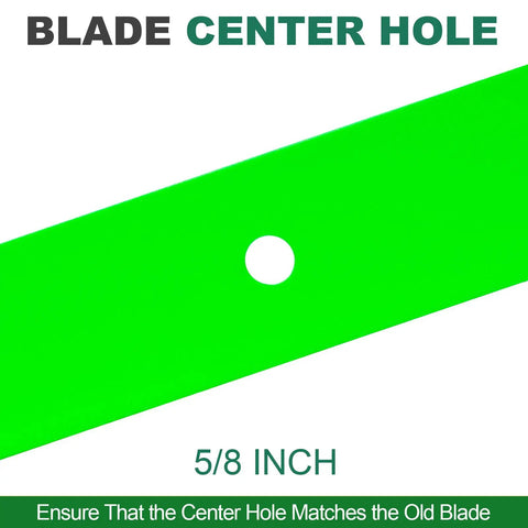 Center hole of high lift lawn mower blade 5/8 inch for High Lift Lawn Mower Blades 3 Pack For 60 Inch Decks Fits Bad Boy Exmark Gravely Hustler